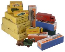 A collection of boxed Dinky toys vehicles