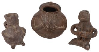 Three interesting pre-Columbian pieces of pottery