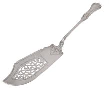A Victorian silver fish slice, hallmarked London 1841