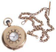 A 9ct gold Limit half hunter gentleman's pocket watch