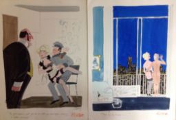 Smilby, Francis Wilford-Smith a collection ink, pen and watercolour original artists rough drawings