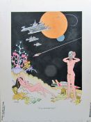 Smilby, Francis Wilford-Smith 'Are you undressed yet honey?' cartoon artwork