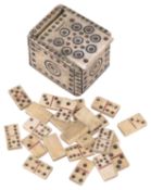 An early 19th c. Napoleonic Prisioner-of-war dominoes set