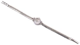 A 9ct white gold Certina ladies wristwatch