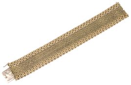 An impressive 'Kutchinsky' 18ct gold articulated bracelet, signed