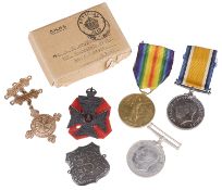 W.W.I medals awarded to PTE. G. H. G. Bromhead K.R.RIF.C C-9488(10)