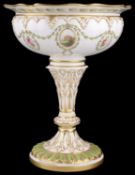 A Royal Worcester pedestal bowl, circa 1910