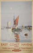 Railway poster East Coast Havens Essex, Frank Mason (Brit.1875-1965)