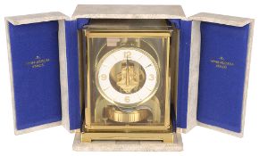 A gilt brass Atmos clock by Jaeger Le-Coultre