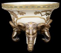 A Royal Worcester elephant pot pourri bowl