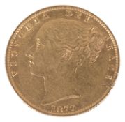 A Queen Victoria 1877 gold full sovereign, Sydney Mint