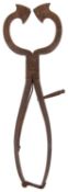 A pair of wrought iron sugar loaf cutters, 19th century