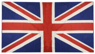 A printed wool Union Jack flag