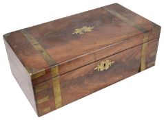 A Victorian mahogany writing slope