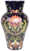A contemporary Moorcroft trial vase 