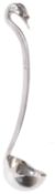 A Sarah Jones silver Swan ladle, hallmarked London 1993