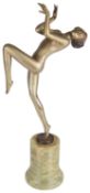 Josef Lorenzl (Austrian, 1892 - 1950) Art Deco cold painted bronze figure