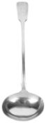 A William IV silver ladle, hallmarked London 1834, by William Eaton