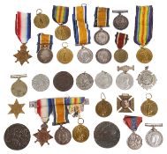A collection of mainly W.W.I Military medals (qty)