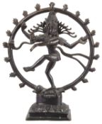 A late 19th/early 20th century Indian bronze of Shiva Nataraja