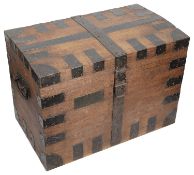 An oak silver chest, 20th century