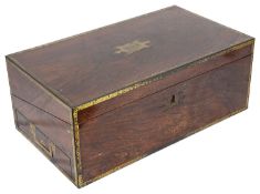 A Victorian rosewood writing slope