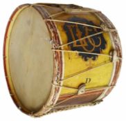 A late 19th/20th century large vintage Hawkes and Son procession drum