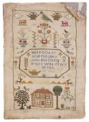 A late 19th century sampler