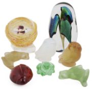 A selection of Lalique and Baccarat glass animals, 20th century