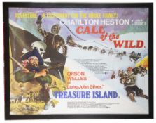 Call of the Wild / Treasure island' Brit. Quad Poster