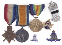 Brit. Campaign Medals for A. Bmbr. A. F. Stearn R.A. 78873