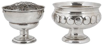 A George V silver pedestal bowl, hallmarked London 1912