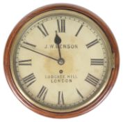 An English mahogany time piece
