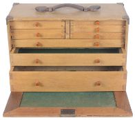 A Vintage jewellery and watch makers carrying case