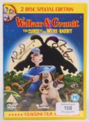 WALLACE & GROMIT CURSE WERE RABBIT SIGNED DVD AARDMAN ANIMATIONS