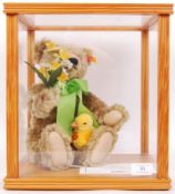 DANBURY MINT STEIFF TEDDY BEAR ' DYLAN ' WITH ' PILLA ' DUCK