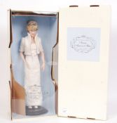 FRANKLIN MINT PORCELAIN PORTRAIT DOLL PRINCESS DIANA