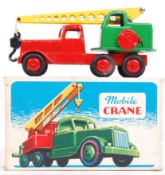 VINTAGE CRESCENT TOYS DIECAST MODEL MOBILE CRANE