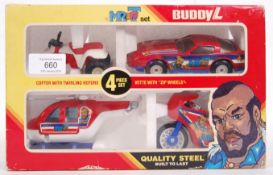 BUDDY L MR T STEEL DIECAST MODEL VEHICLE SET