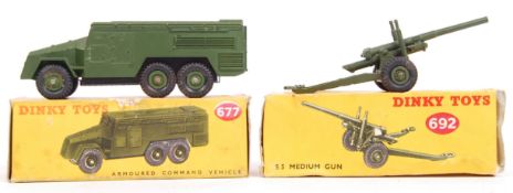 VINTAGE DINKY TOYS MILITARY DIECAST MODEL VEHICLES