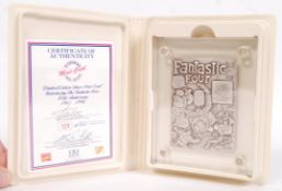 RARE MARVEL COMICS SILVER MINT-CARD SIGNED BY STAN LEE