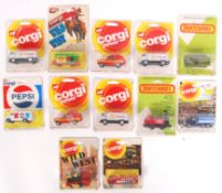 RARE VINTAGE CORGI JUNIORS & MATCHBOX CARDED DIECA