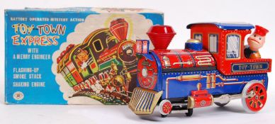 VINTAGE JAPANESE TINPLATE TOY TOWN EXPRESS RAILWAY TRAIN