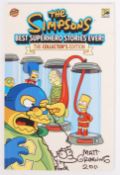 SAN DIEGO COMIC CON EXCLUSIVE SIMPSONS COMICS MATT GROENING AUTOGRAPHED COMIC
