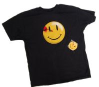 THE WATCHMEN ; RARE PRE-RELEASE EXCLUSIVE SDCC SHIRT AND BADGE