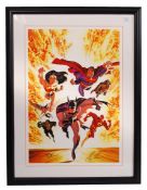 RARE LIMITED EDITION JUSTICE LEAGUE ADVENTURES ALEX ROSS & BRUCE TIMM SIGNED GICLEE