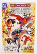 JUSTICE LEAGUE ADVENTURES DC COMICS SIGNED COMIC BOOK ISSUE #1