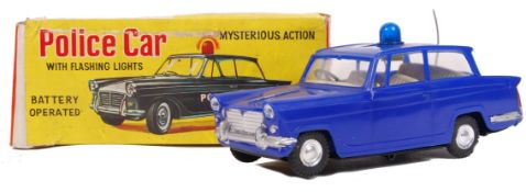 VINTAGE MADE IN HONG KONG BATTERY OPERATED POLICE CAR