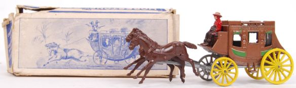 VINTAGE MORESTONE SERIES LEAD STAGE COACH FIGURE SET