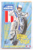 VINTAGE EVEL KNIEVEL STUNT CYCLE PLAYSET AND BOX